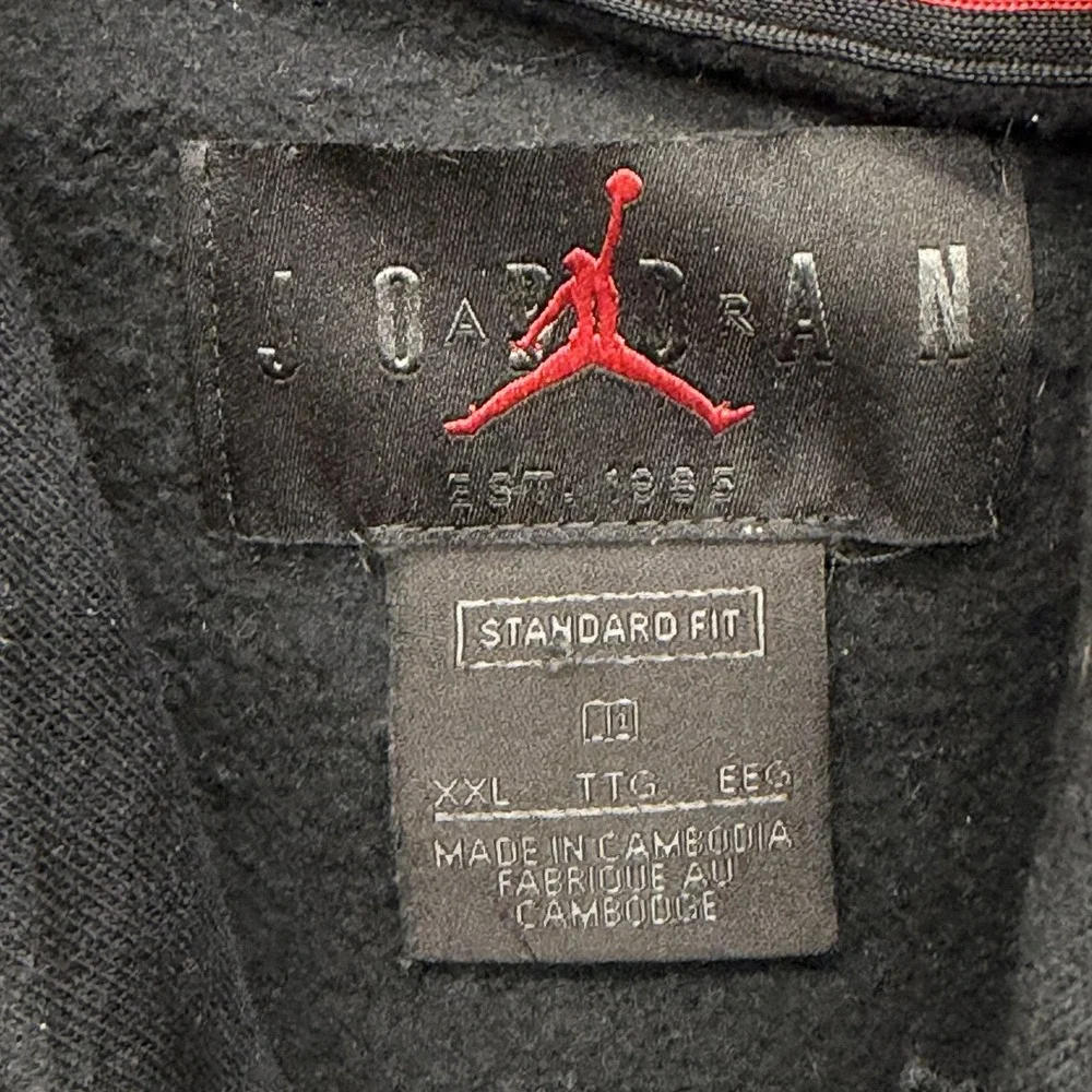 Nike Air Jordan Jumpman Fleece Pullover Hoodie Mens 2XL Black DA6801-010